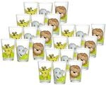 Kinderbecher RITZENHOFF & BREKER "Kindergl&auml;ser Dschungeltiere 205 ml 24er Set bunt",