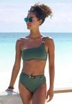 Bustier-Bikini-Top LASCANA "Yves", Damen, Gr. 38, Cup A/B, gr&uuml;n (oliv),