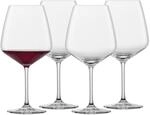 Rotweinglas SCHOTT-ZWIESEL "Burgundergl&auml;ser Tulip 782 ml 4er Set transparent", bunt