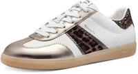 Plateausneaker TAMARIS, Damen, Gr. 37, silber (wei&szlig;, silberfarben kombiniert),