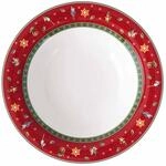 Suppenteller VILLEROY & BOCH "Suppenteller Toy's Delight &oslash; 23 cm rot", rot, L:23cm,