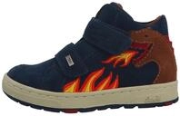 Sneaker LURCHI "Dino TEX", Jungen, Gr. 24, blau (drache, navy), Veloursleder,...