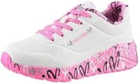 Sneaker SKECHERS "UNO LITE-LOVELY LUV", M&auml;dchen, Gr. 27, pink (wei&szlig;, pink),
