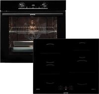 GORENJE Backofen-Set "JUMP SET PYRO/I", Energieeffizienz: A, schwarz, Herdsets,