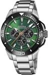 Chronograph FESTINA "Chrono Bike", silber (silberfarben, gr&uuml;n, schwarz),
