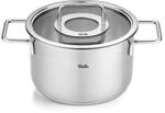 Kochtopf FISSLER "Fissler Pure Collection", silber (silberfarben), B:22cm H:17cm
