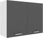 H&auml;ngeschrank VCM "K&uuml;chenschrank B. 80 cm H&auml;ngeschrank K&uuml;che Esilo", schwarz