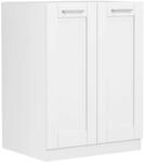 Unterschrank VCM "K&uuml;chenschrank 60 cm Unterschrank Dreht&uuml;ren Colura", wei&szlig;, B:60cm