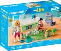 Konstruktions-Spielset PLAYMOBIL "Familie mit Hasen (71753), Playmobil My Life",