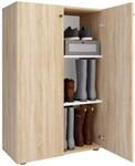 Schuhschrank VCM "Holz Schuhschrank Schuhregal Schuhkommode Lona 3", braun (sonoma,