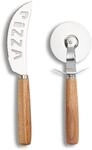 Pizzaschneider ZELLER PRESENT, beige (natur), Edelstahl, Kochmesser, Pizzaschneider,