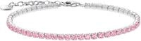 Armband THOMAS SABO "Schmuck Silber 925 Tennisarmband" Gr. 19, bunt (silberfarben,