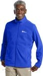 Fleecejacke JACK WOLFSKIN "TAUNUS FZ M", Herren, Gr. M, blau (vibrant blau), Fleece,
