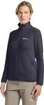 Fleecejacke JACK WOLFSKIN "0", Damen, Gr. XS, grau (graphite), Obermaterial: 92%