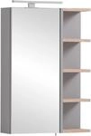 Spiegelschrank WELLTIME "Lugo, Spiegelschrank, Made in Germany, B: 49 cm", grau