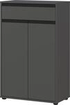 Badkommode GERMANIA "Lemont", grau (graphit), B:63cm H:98cm T:34cm, Holzwerkstoff,