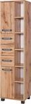 Hochschrank SCHILDMEYER "Milan", braun (wotaneichefarben), B:42cm H:164cm T:32cm,