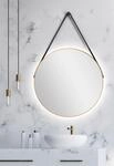 LED-Lichtspiegel TALOS, gold (gold matt), &Oslash;:80cm, Spiegel, LED-Lichtspiegel, rund,