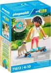 Konstruktions-Spielset PLAYMOBIL "Junge mit Hund (71612), myLife", bunt,