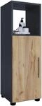 Midischrank VCM "Holz Badm&ouml;bel Midischrank Badschrank Bad Flandu", braun (anthrazit,