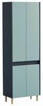Hochschrank WELLTIME "Lovis, Hochschrank, Made in Germany, B: 56 cm", blau