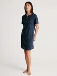 Nachthemd CALIDA "Sweet Dreams", Damen, Gr. L (48/50), N-Gr, blau (peacoat blau),