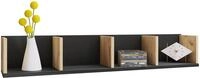 Wandregal VCM "Holz Wandregal H&auml;ngeregal Wandboard Regal Honsa", braun (schwarz,