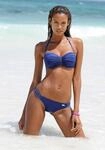 Bikini-Hose BUFFALO "Happy", Damen, Gr. 32, N-Gr, blau, Microfaser, Polyamid,