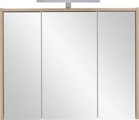 Spiegelschrank WELLTIME "List, Spiegelschrank, Made in Germany, B: 74,5 cm", braun
