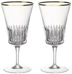 Glas VILLEROY & BOCH "Wasserkelche Grand Royal Gold 250 ml 2er Set transparent-gold",