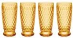 Longdrinkglas VILLEROY & BOCH "Longdrinkgl&auml;ser Boston Coloured 400 ml 4er Set", gelb