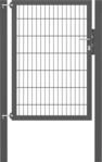 Zauneinzelt&uuml;r ALBERTS "Flexo Plus", grau (anthrazit), B:100cm H:140cm, Stahl, Tore,