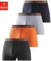 Boxer H.I.S "Boxershorts f&uuml;r Herren", Herren, Gr. S, 4 Stk., bunt (anthrazit,
