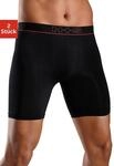 Funktionsboxer H.I.S, Herren, Gr. S, 2 Stk., schwarz, Microfaser, Obermaterial:...