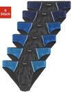 Slip LE JOGGER, Herren, Gr. 7, 6 Stk., grau (grau, blau), Jersey, Obermaterial:...