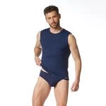 Unterhemd BRUNO BANANI "CHECK LINE 2.0 TANK TOP", Herren, Gr. 4 (S), N-Gr, blau