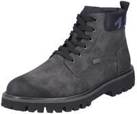 Winterstiefelette RIEKER, Herren, Gr. 40, grau (anthrazit), Lederimitat, used, Schuhe