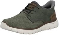 Slip-On Sneaker RIEKER, Herren, Gr. 40, gr&uuml;n (khaki, braun), Nubuklederimitat,