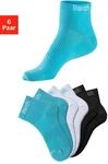 Sportsocken BENCH., Damen, Gr. 39-42, bunt (2x t&uuml;rkis, 2x wei&szlig;, 2x schwarz),