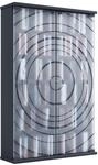 Media-Regal VCM "Holz CD DVD Stand Regal Schrank Glast&uuml;r Tilano L", schwarz