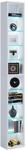 Standregal VCM "Holz CD DVD Stand Aufbewahrung Regal Rasato XL", wei&szlig;, B:21cm