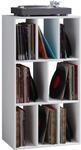Standregal VCM "Schallplattenregal Raumteiler LP Schaltino", wei&szlig;, B:60cm T:40cm,