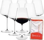 Rotweinglas SPIEGELAU "Bordeauxgl&auml;ser + Poliertuch Definition 750 ml 6er Set