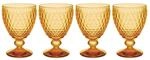 Rotweinglas VILLEROY & BOCH "Rotweingl&auml;ser Boston Coloured 310 ml 4er Set", gelb