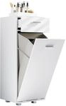 Hochschrank VCM "W&auml;scheschrank W&auml;schetruhe W&auml;schebox Zalo S", wei&szlig;, B:40cm