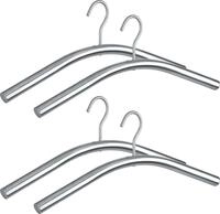 Kleiderb&uuml;gel WENKO "Modell Dry", silber (silberfarben), B:45cm H:2,2cm T:2,2cm,