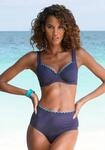 Highwaist-Bikini-Hose LASCANA "Camilla", Damen, Gr. 34, N-Gr, blau (navy, t&uuml;rkis),