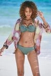 Bikini-Hose LASCANA "Italy", Damen, Gr. 34, N-Gr, gr&uuml;n (oliv), Microfaser,