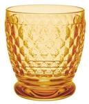 Whiskyglas VILLEROY & BOCH "Becher Boston Coloured 330 ml", gelb (saffron), Glas,