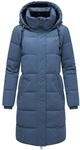 Wintermantel NAVAHOO "Wintermantel Wintertanz 14", Damen, Gr. M, blau (dusty blau),